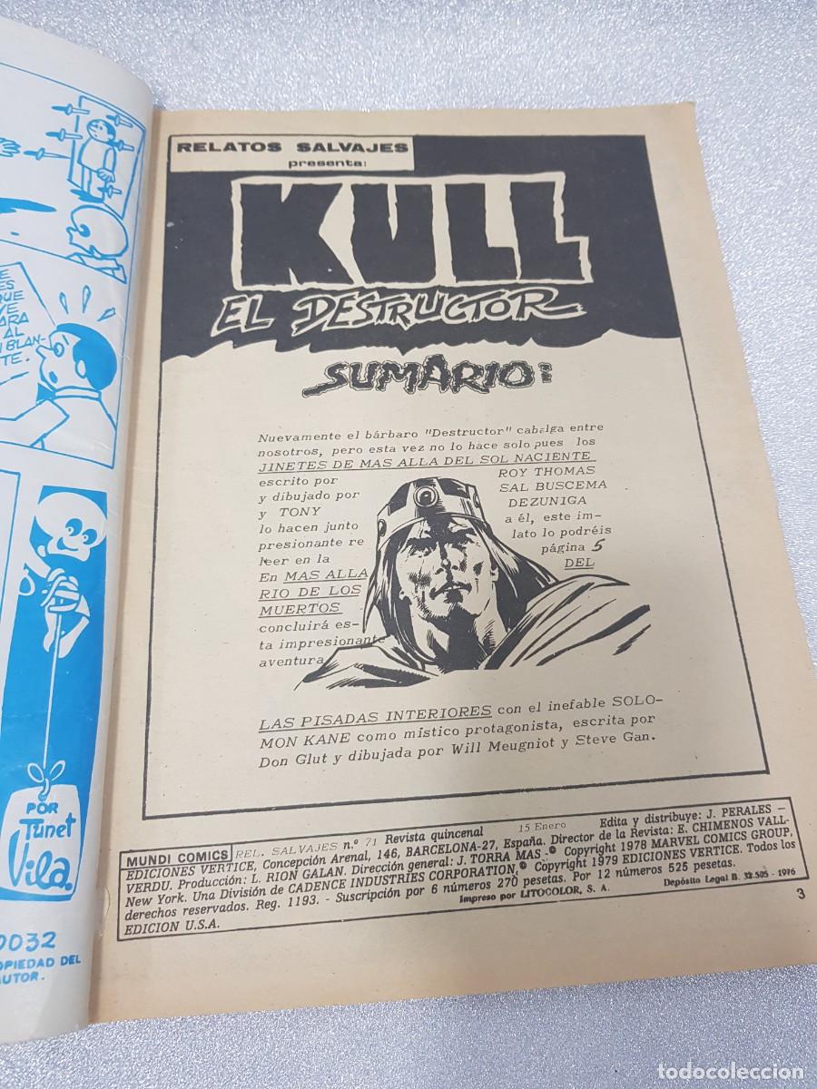 C&oacute;mics: RELATOS SALVAJES KULL COMICS VERTICE N&ordm;71 - Foto 2