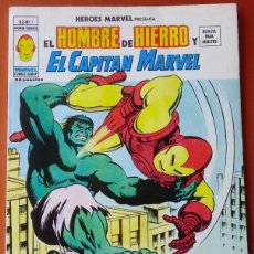 Cómics: COMIC HEROES MARVEL VO.2 N° 11. HOMBRE DE HIERRO, CAPITÁN MARVEL. VÉRTICE MUNDI COMICS. BUEN ESTADO