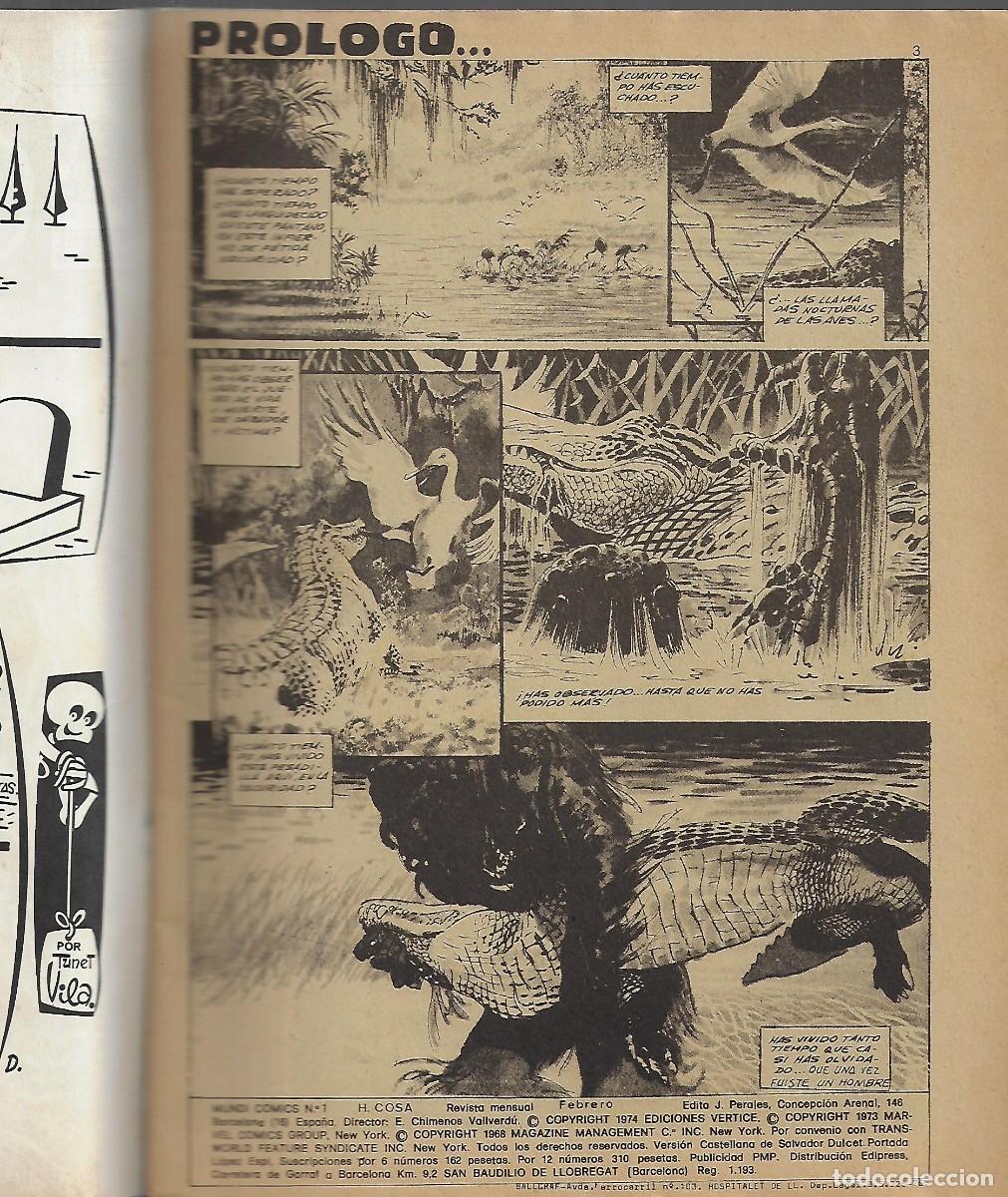 C&oacute;mics: V&eacute;rtice. El hombre cosa Vol1. 1 - Foto 3