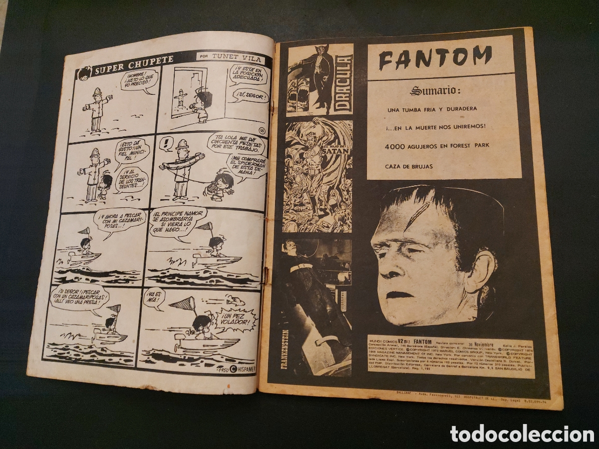C&oacute;mics: FANTOM VOL.2 NUMERO 2 MUNDI COMICS TERROR E IMAGINACI&Oacute;N MARVEL COMICS GROUP EDICIONES VERTICE,TERROR - Foto 10