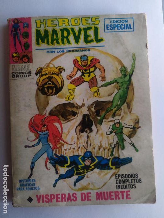 C&oacute;mics: HEROES MARVEL CON LOS INHUMANOS. VISPRAS DE MUERTE. VERTICE. 6 - 1972 - Foto 1