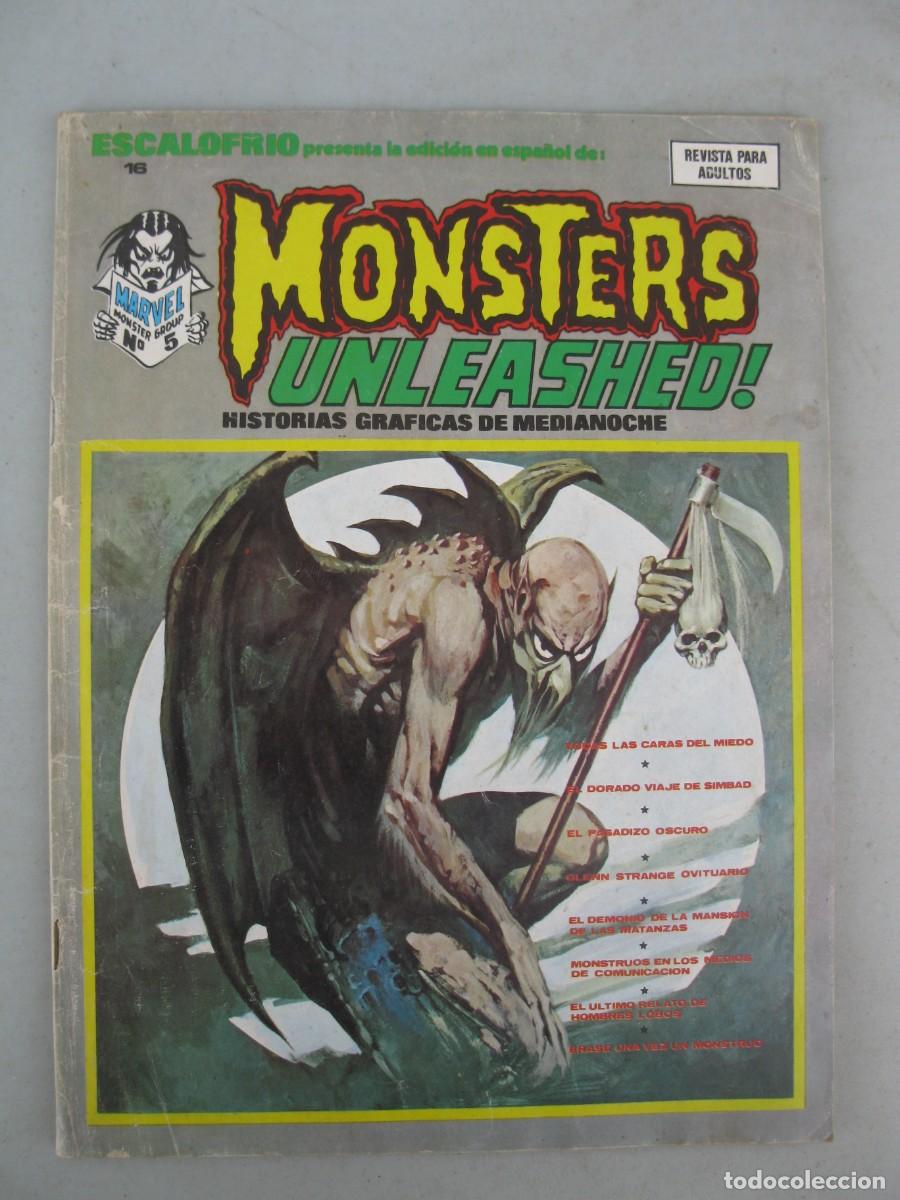 C&oacute;mics: ESCALOFR&Iacute;O - N&ordm; 16 - MONSTERS UNLEASHED! - EDICIONES VERTICE - A&Ntilde;O 1974. - Foto 1