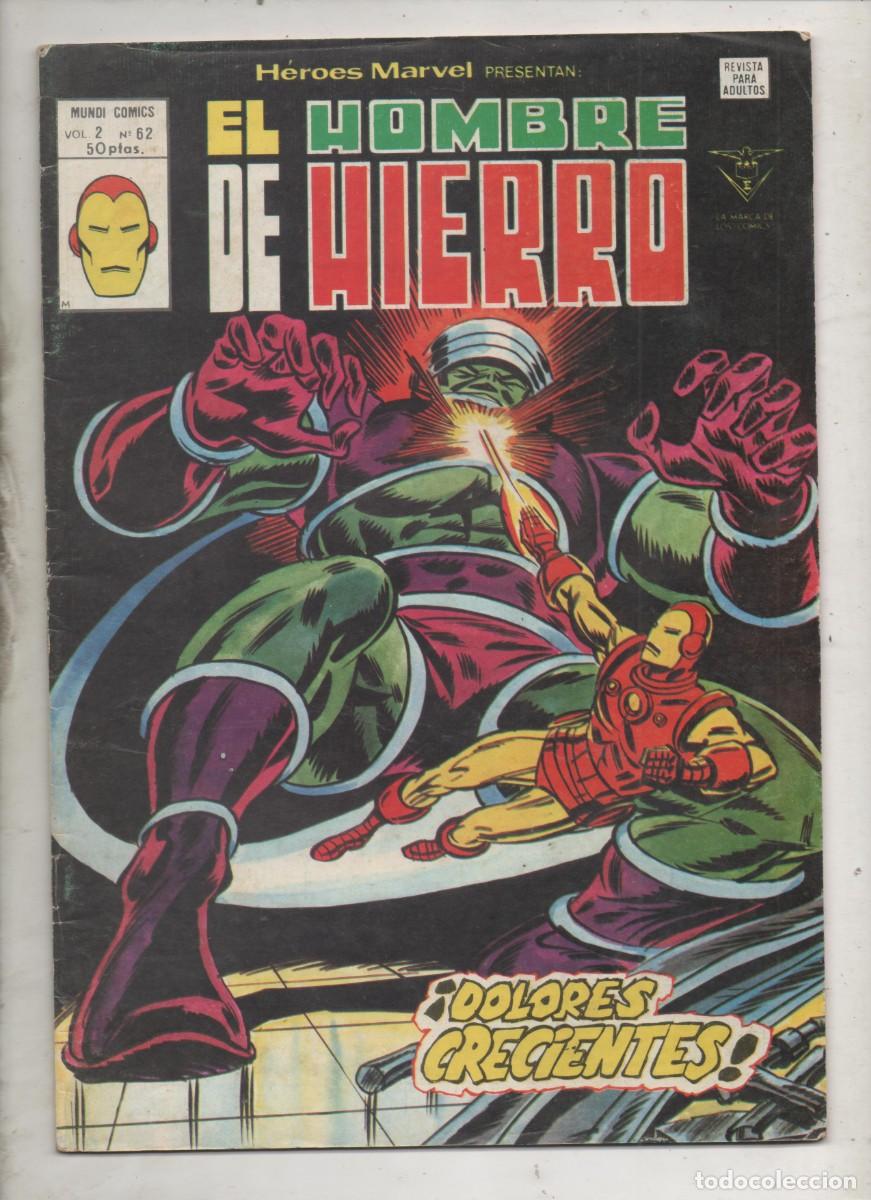 C&oacute;mics: HEROES MARVEL VOL.2 . N&ordm; 62 - VERTICE . HOMBRE DE HIERRO -E1 - Foto 1