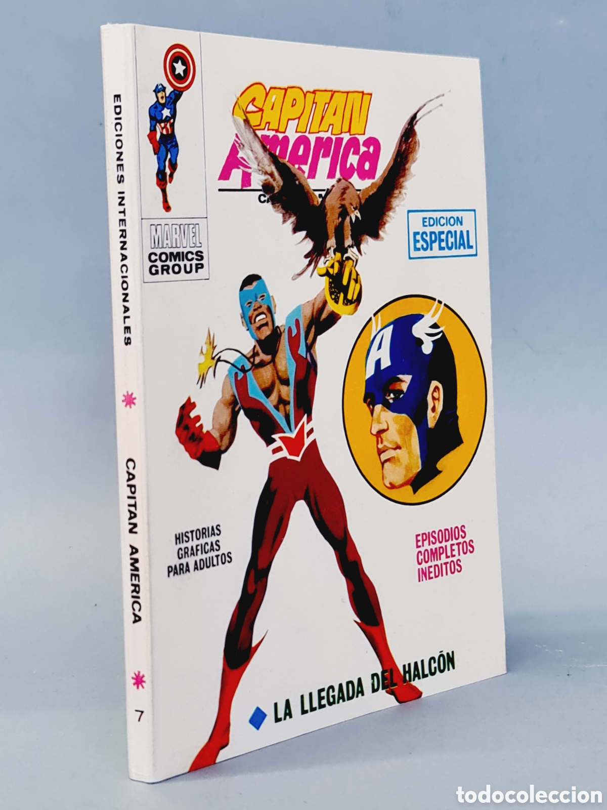 C&oacute;mics: DE KIOSCO CAPITAN AMERICA 7 LA LLEGADA DEL HALC&Oacute;N TACO EDICIONES VERTICE - Foto 1