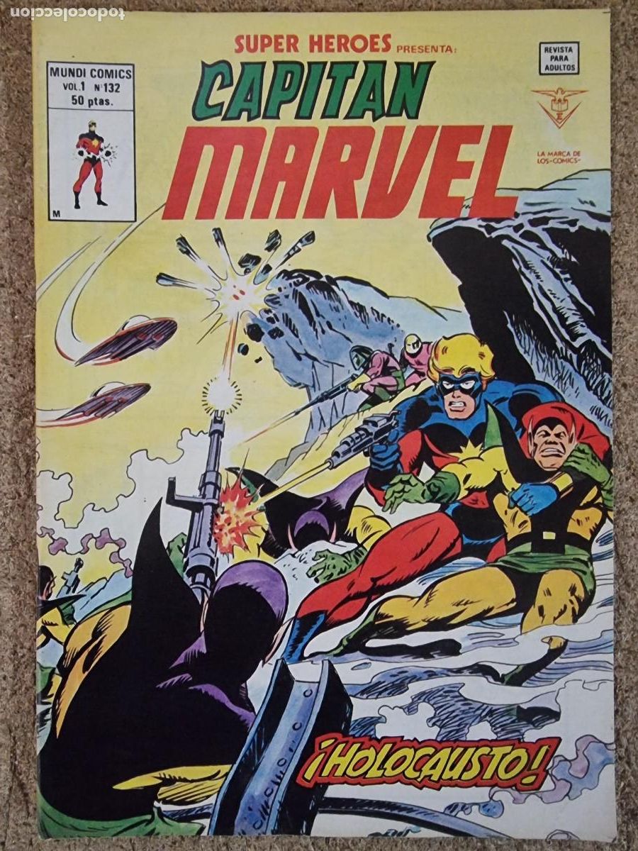 C&oacute;mics: Super Heroes Vol.1 num.132 Capitan Marvel.Vertice - Foto 1