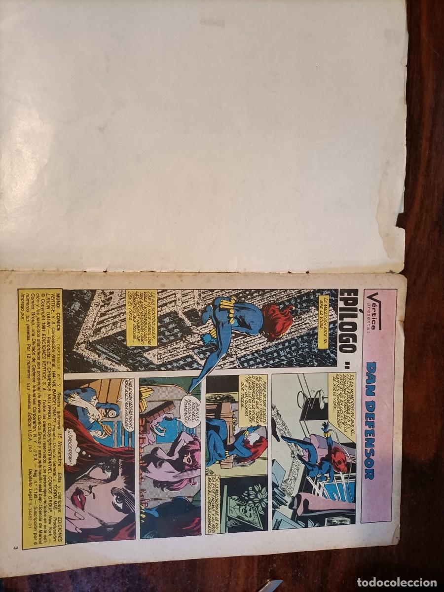 C&oacute;mics: DAN DEFENSOR. EN LAS MANOS DE TIRO CERTERO - N&ordm; 9- V&Eacute;RTICE. 1982 - Foto 2