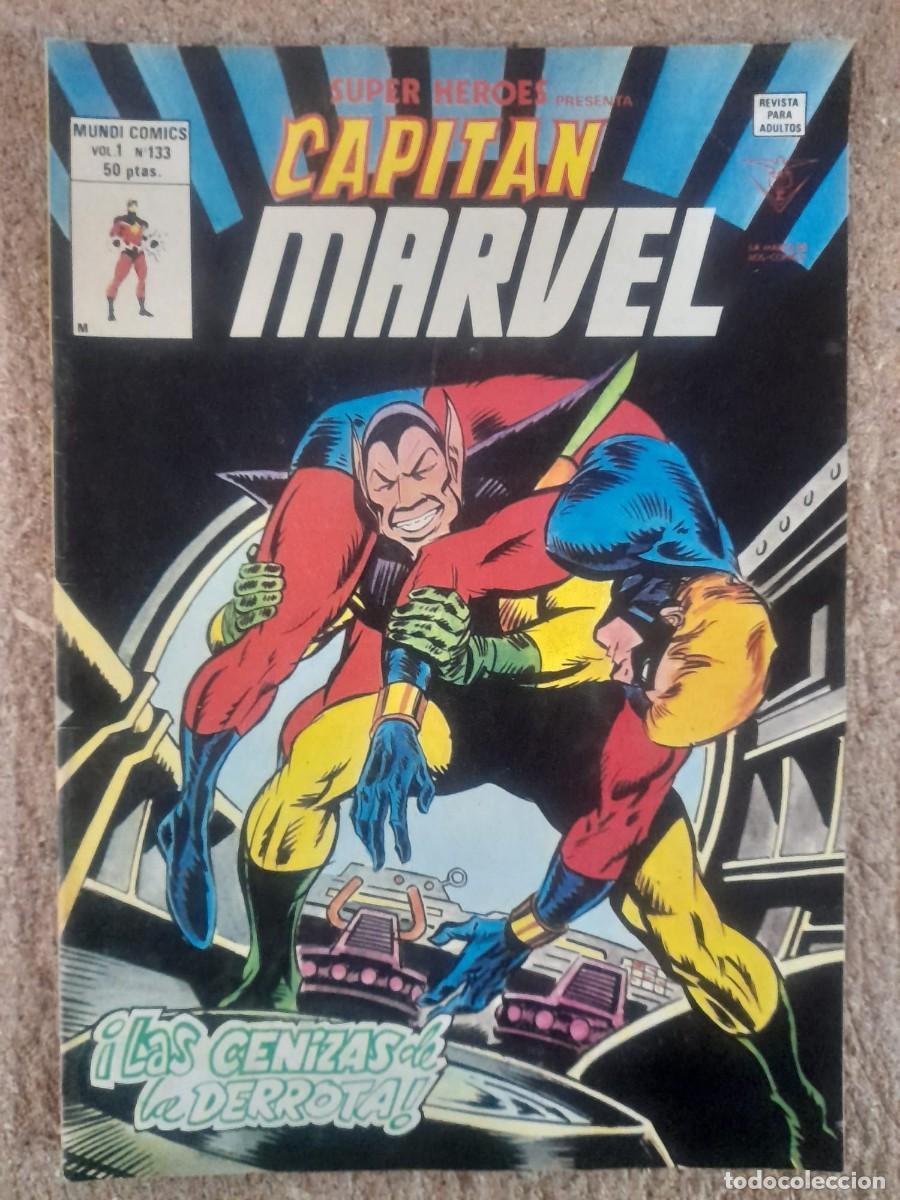 C&oacute;mics: Super Heroes Presenta:Capitan Marvel.Vol.1.num.133.Marvel.Vertice - Foto 1