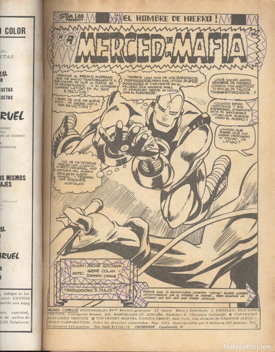 C&oacute;mics: V&eacute;rtice. Los insuperables Vol1. 17. - Foto 3