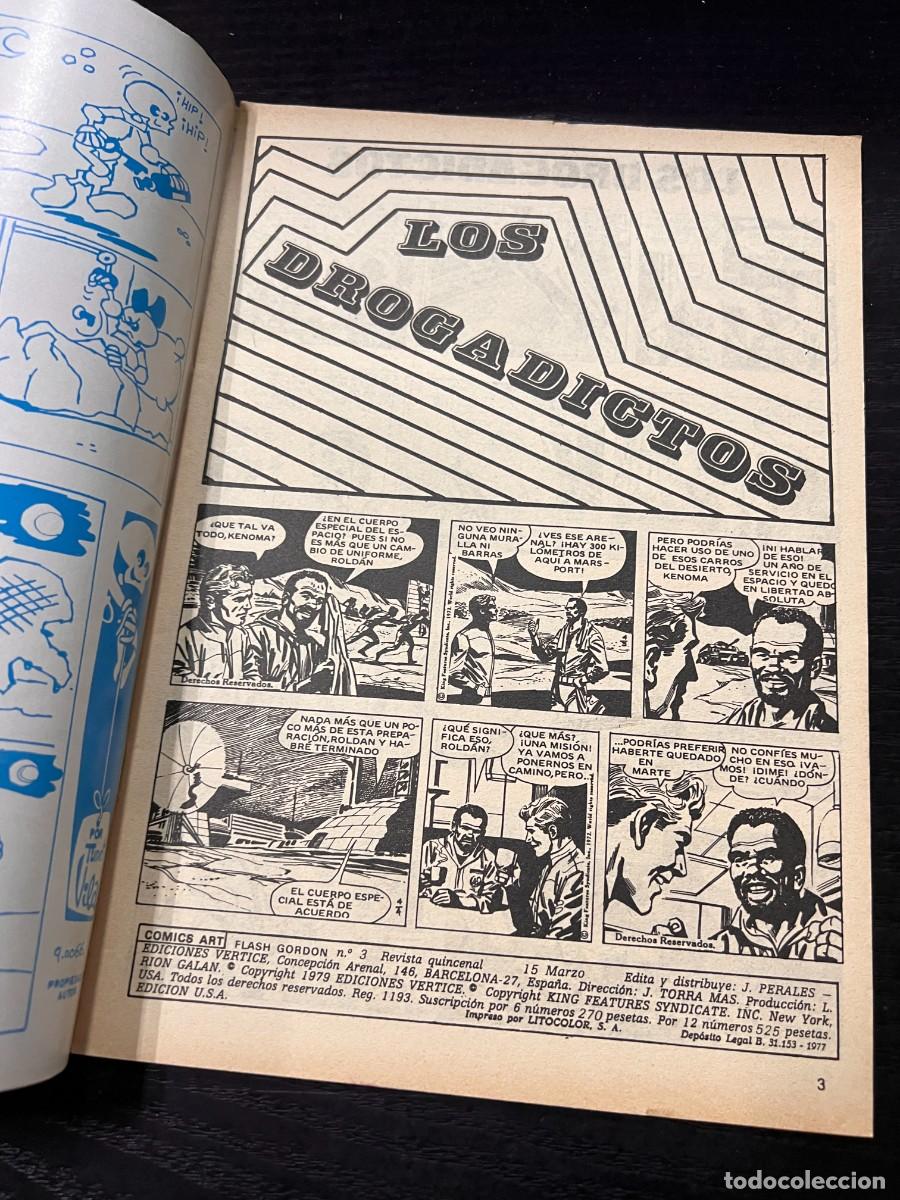 C&oacute;mics: FLASH GORDON. V.2. N&ordm; 3.- LOS DROGADICTOS - LUCHA POR EL PODER. COMICS-ART. ED. VERTICE. NUEVO - Foto 2
