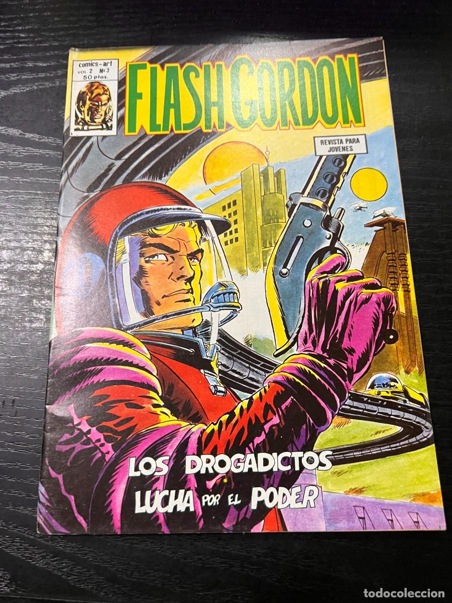C&oacute;mics: FLASH GORDON. VOL. 2. N&ordm; 3.- LOS DROGADICTOS LUCHA POR EL PODER. COMICS-ART. ED. VERTICE. NUEVO - Foto 1
