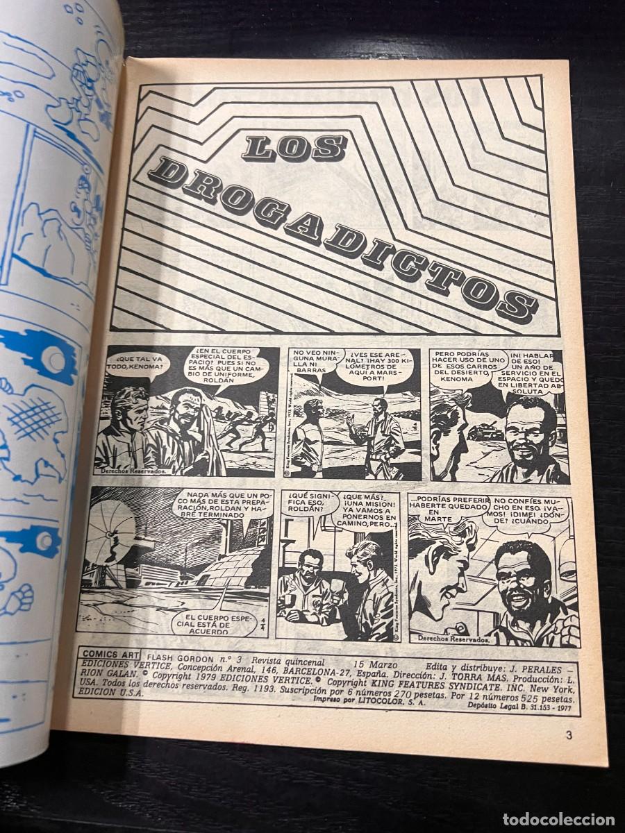 C&oacute;mics: FLASH GORDON. VOL. 2. N&ordm; 3.- LOS DROGADICTOS LUCHA POR EL PODER. COMICS-ART. ED. VERTICE. NUEVO - Foto 2