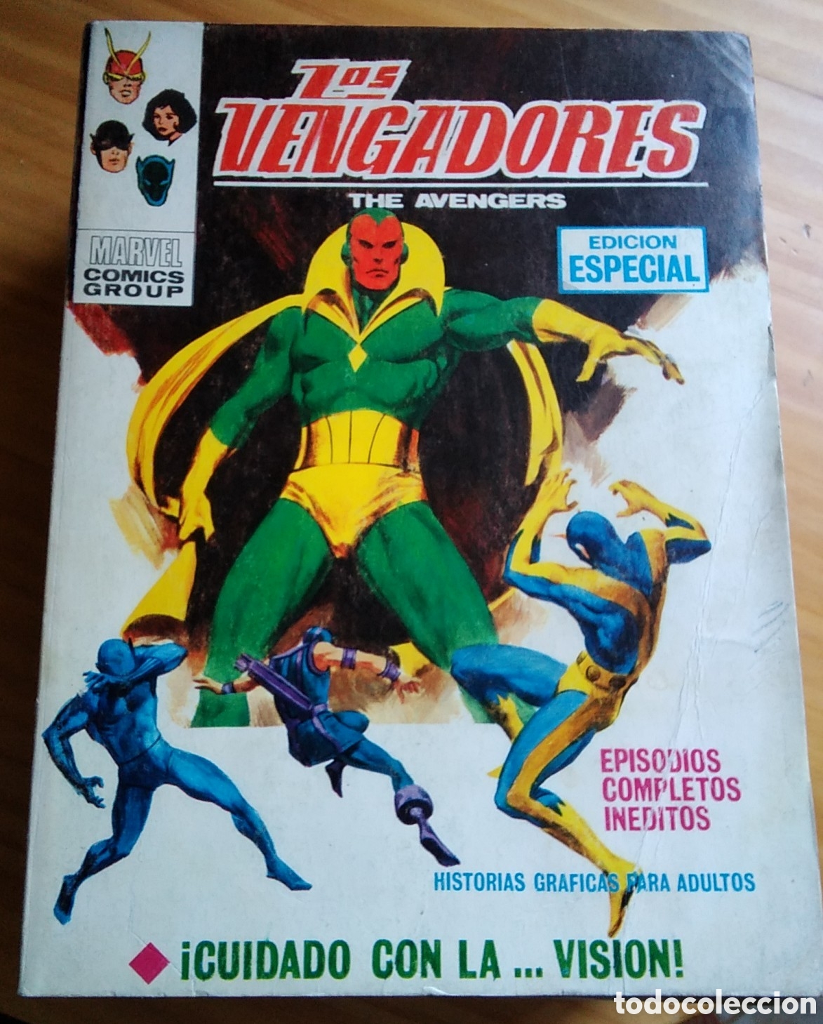 C&oacute;mics: Los vengadores v&eacute;rtice comic V-1 n&uacute;mero 25 cuidado con la vision - Foto 1