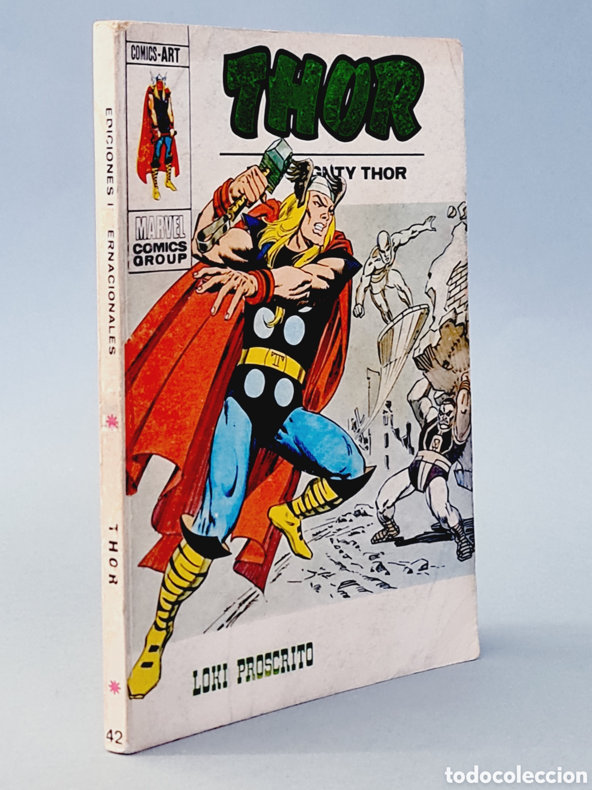 C&oacute;mics: BUEN ESTADO THOR 42 LOKI PROSCRITO TACO EDICIONES MARVEL VERTICE - Foto 1