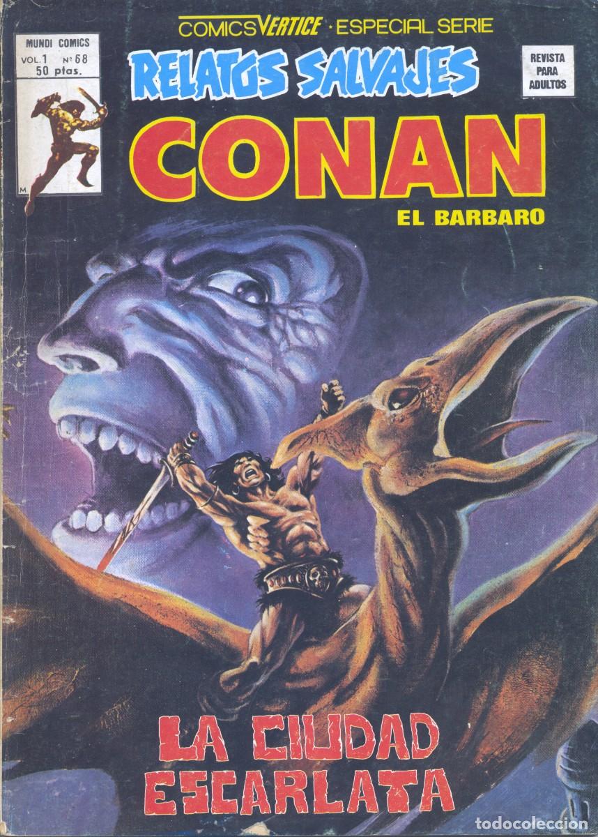 C&oacute;mics: CONAN V.1. N&ordm;68. ROY THOMAS y FRANK BRUNNER. V&Eacute;RTICE, 1980 - Foto 1