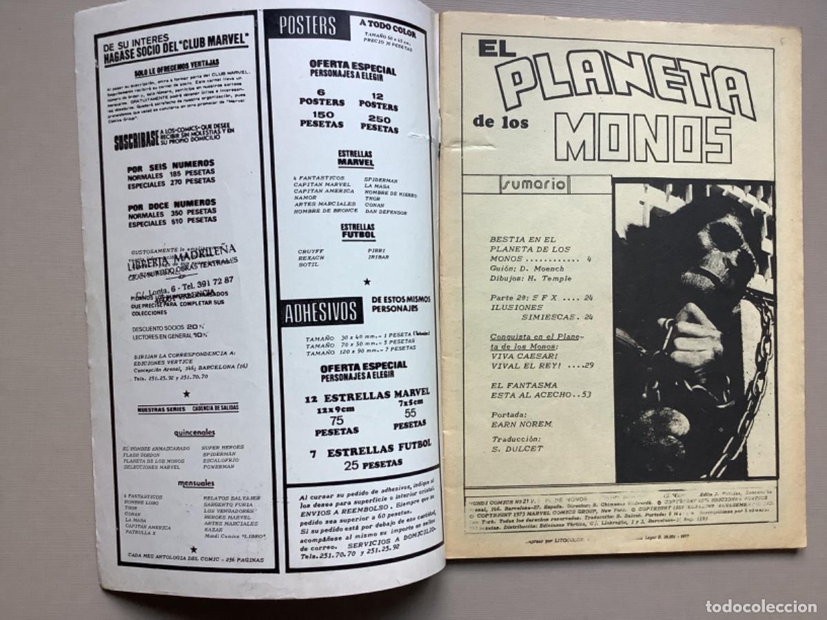C&oacute;mics: EL PLANETA DE LOS SIMIOS VOLUMEN 2 N&Uacute;MERO 21 - Foto 2