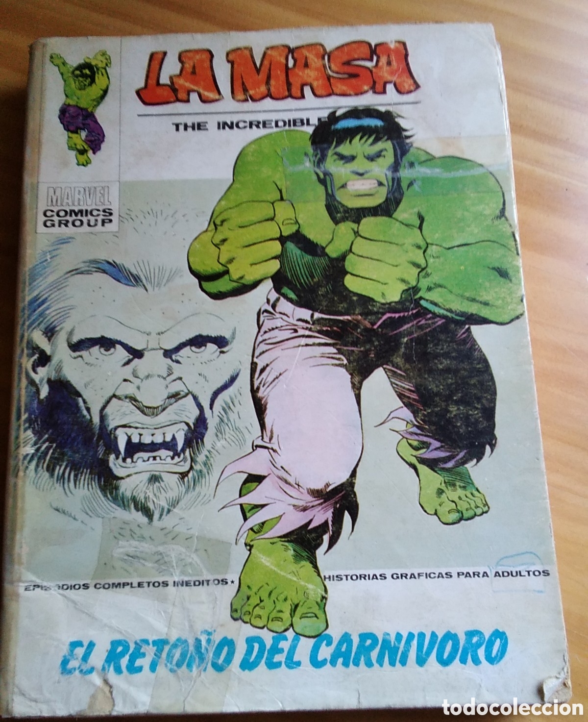 C&oacute;mics: La masa comic v&eacute;rtice V-1 n&uacute;mero 30 el regreso del carnivoro - Foto 1