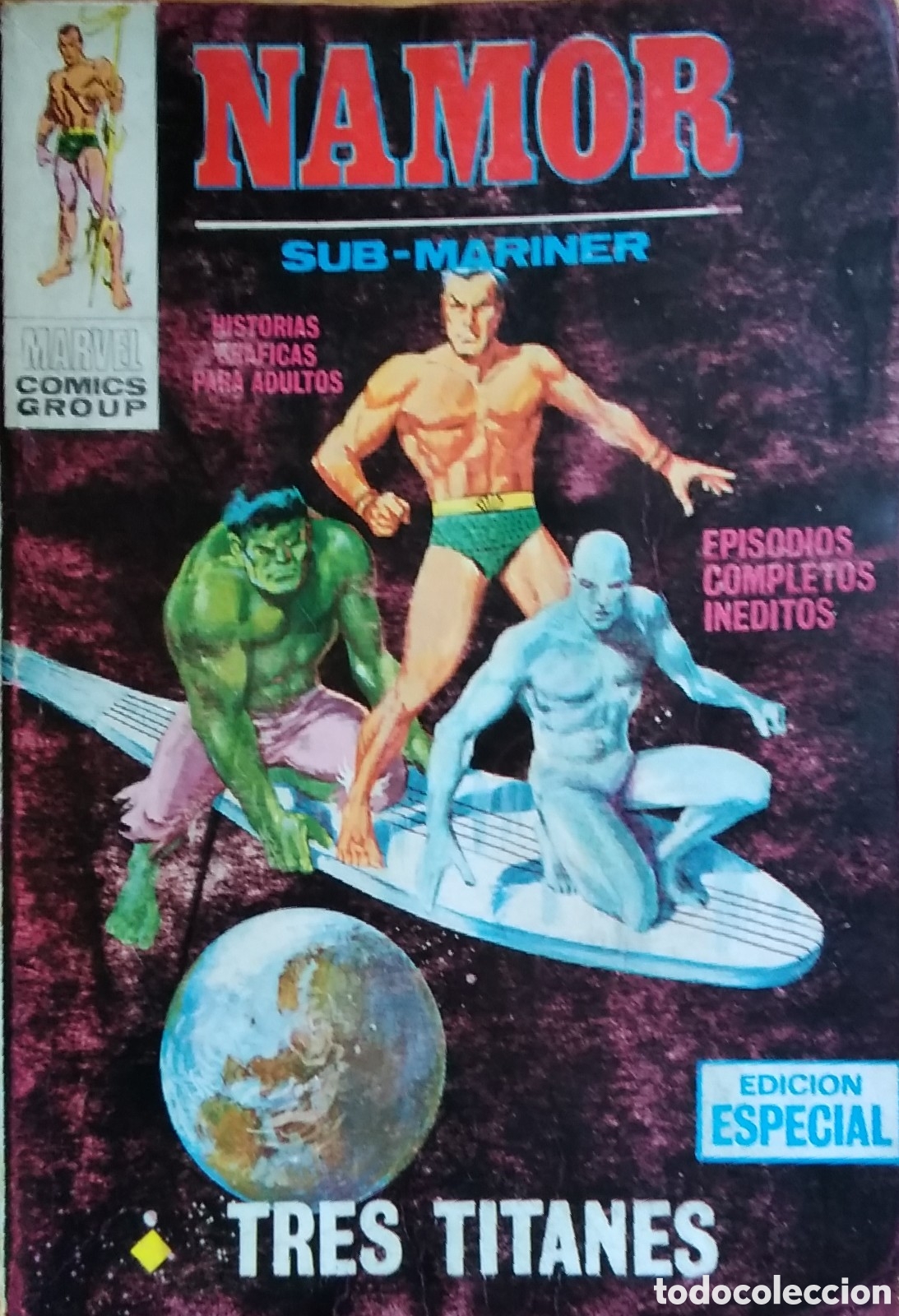 C&oacute;mics: Namor c&oacute;mic v&eacute;rtice V-1 n&uacute;mero 16 tres titanes - Foto 1