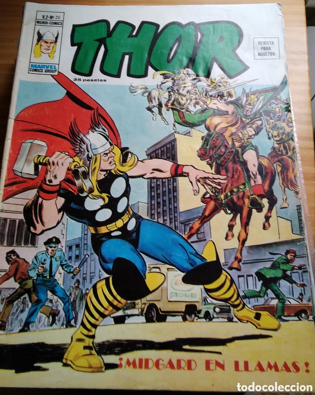 C&oacute;mics: Thor v&eacute;rtice V-2 n&uacute;mero 20 midgard en llamas - Foto 1