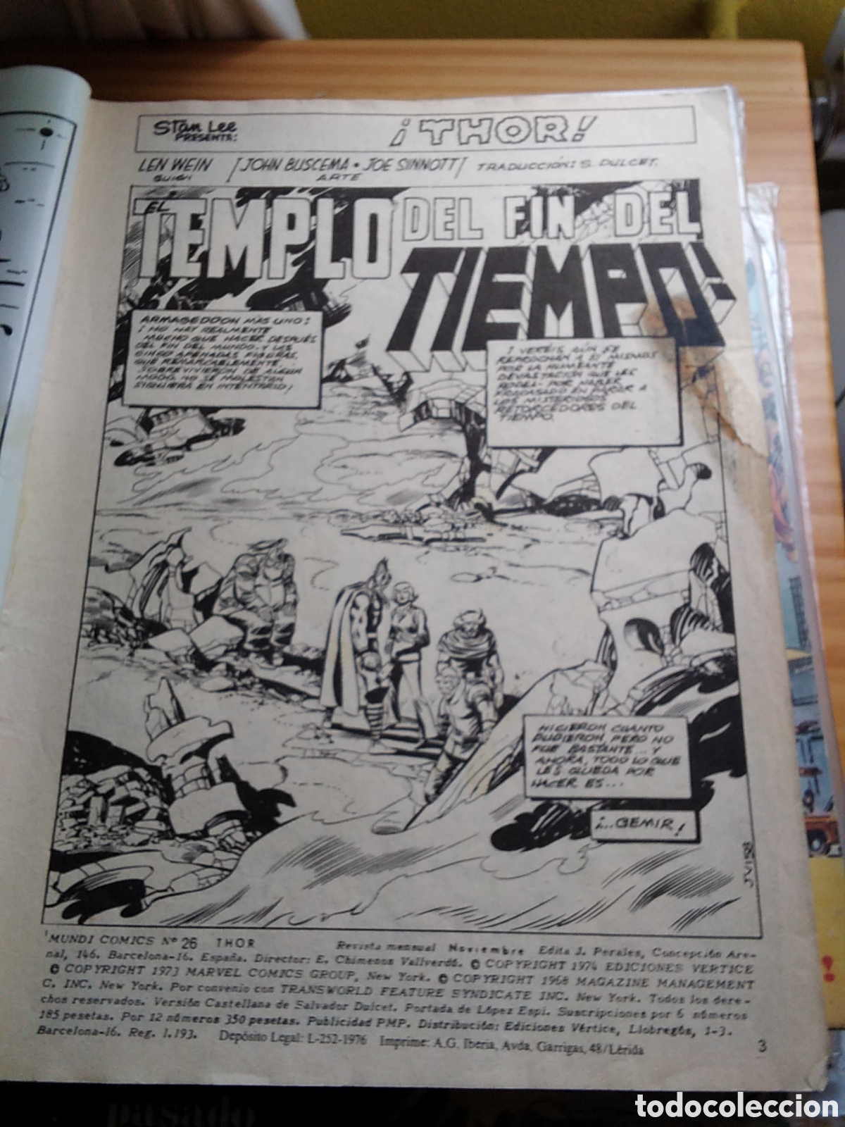 C&oacute;mics: Thor v&eacute;rtice V-2 n&uacute;mero 26 el templo del fin del tiempo - Foto 4