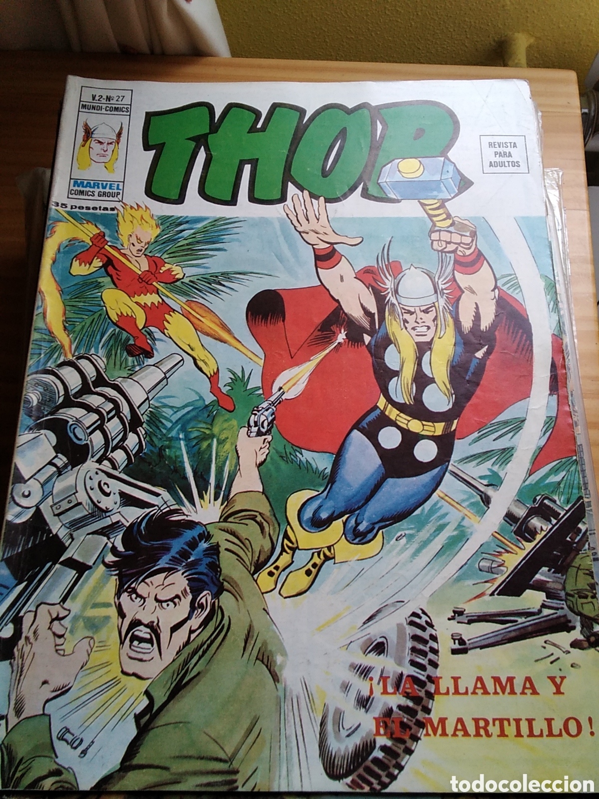 C&oacute;mics: Thor v&eacute;rtice V-2 n&uacute;mero 27 la llama y el martillo - Foto 1