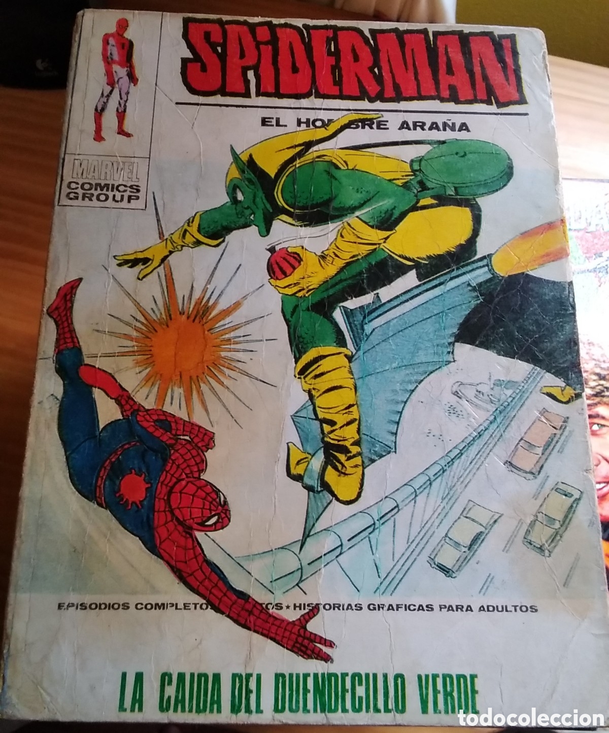 C&oacute;mics: Spiderman comic v&eacute;rtice V-1 n&uacute;mero 55 la ca&iacute;da del duendecillo verde - Foto 1