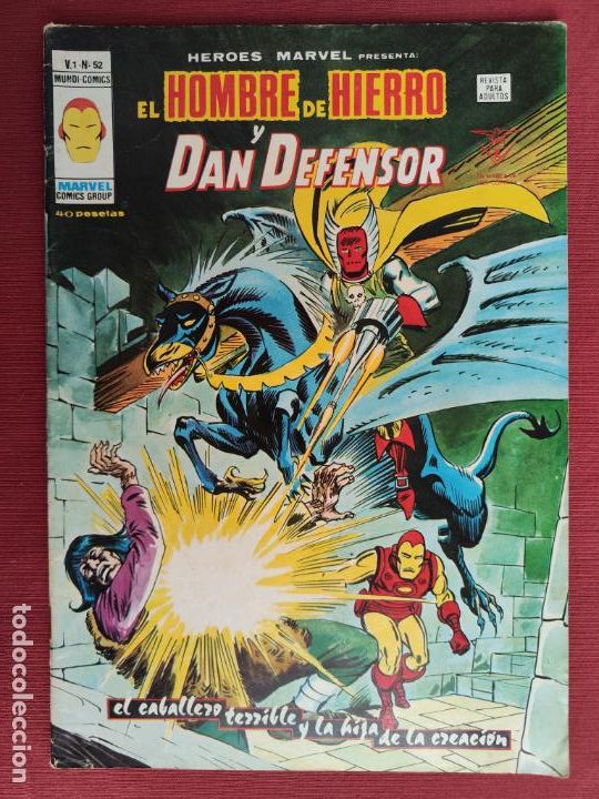 C&oacute;mics: HEROES MARVEL - VOL 1 - N&ordm; 52 - EL HOMBRE DE HIERRO Y DAN DEFENSOR - V&Eacute;RTICE. - Foto 1