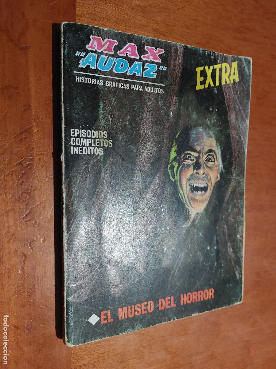 C&oacute;mics: EL MUSEO DEL HORROR. MAX AUDAZ. PORTADA Y TOMO DEGASTADO. V&Eacute;RTICE. E9 2 - Foto 1