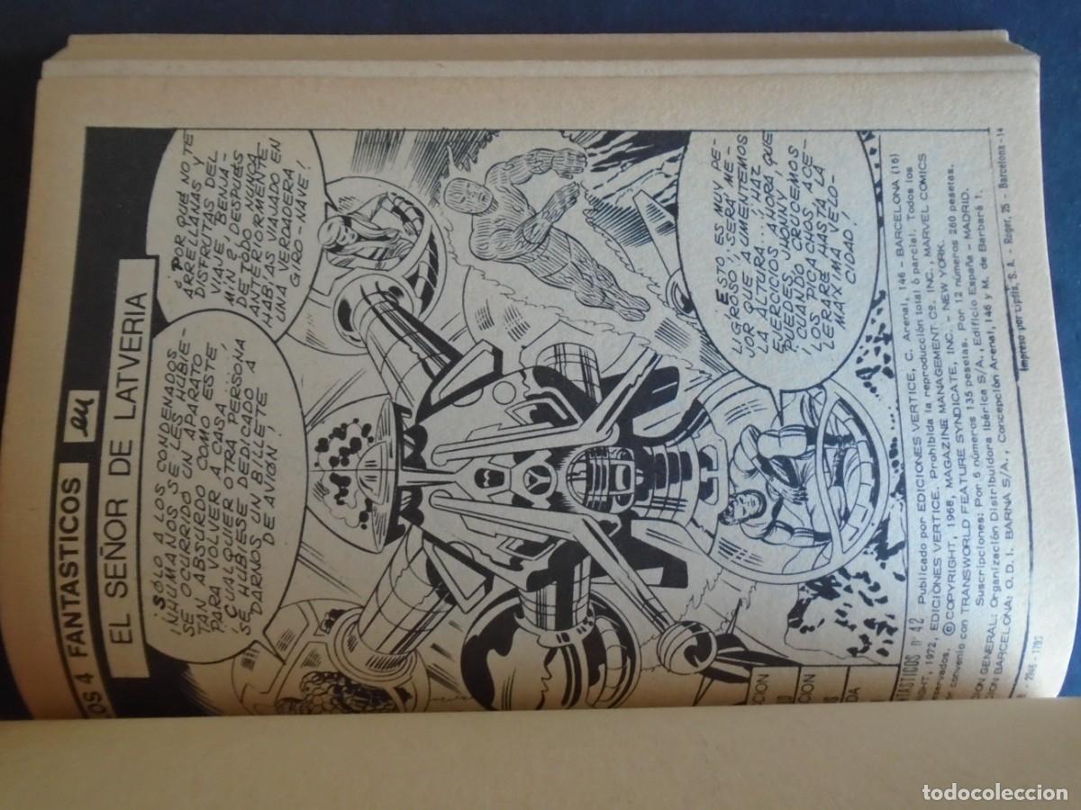 C&oacute;mics: (COM-240106)COMIC VERTICE - LOS 4 FANTASTICOS - N&ordm;42 - 25 PTS. - Foto 3
