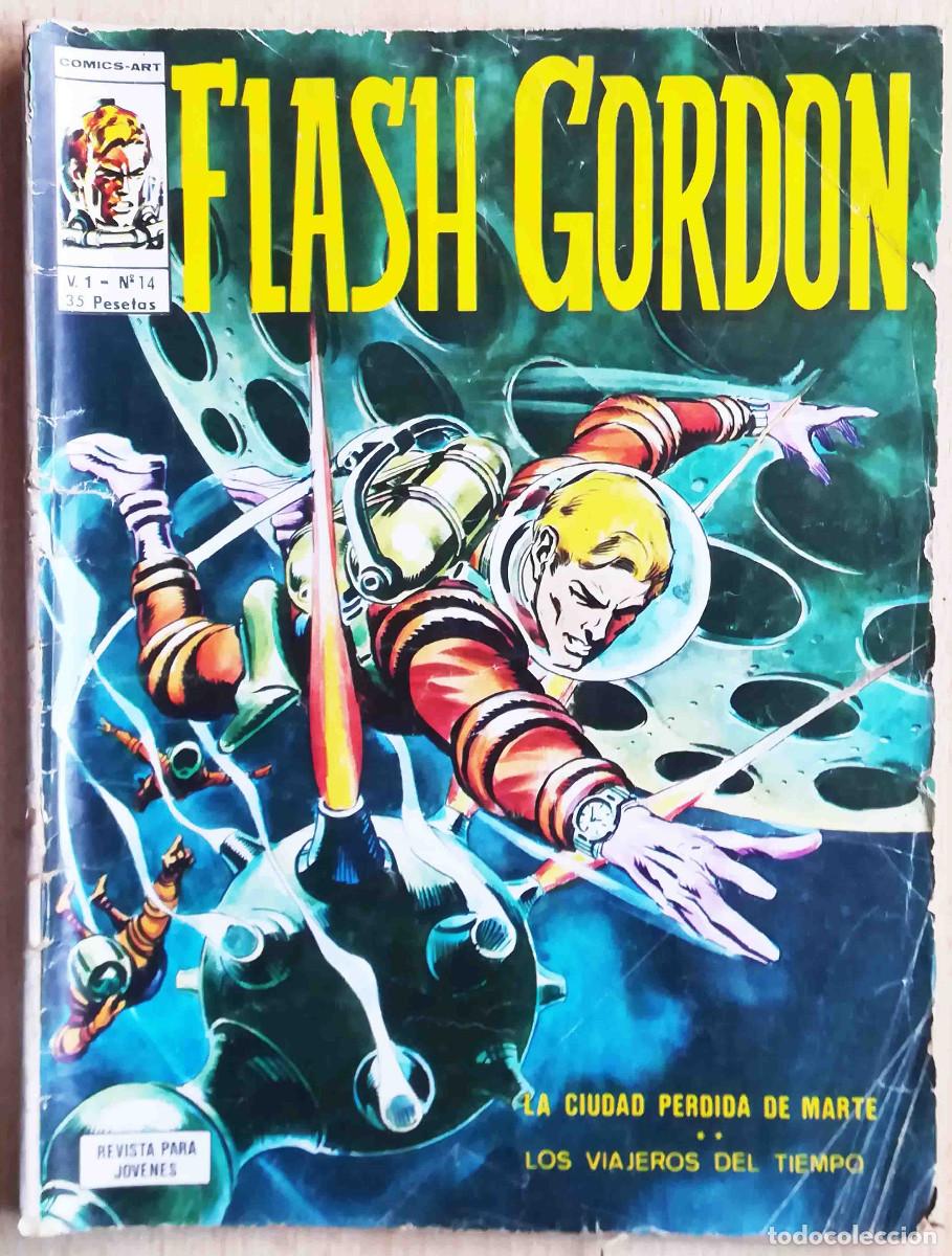 C&oacute;mics: Flash Gordon Vol. 1 N&ordm; 14 - La ciudad perdida de Marte + 1 - V&eacute;rtice 1974. - Foto 1