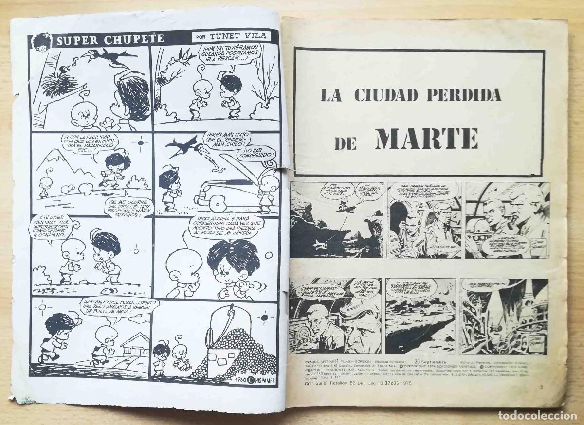 C&oacute;mics: Flash Gordon Vol. 1 N&ordm; 14 - La ciudad perdida de Marte + 1 - V&eacute;rtice 1974. - Foto 2
