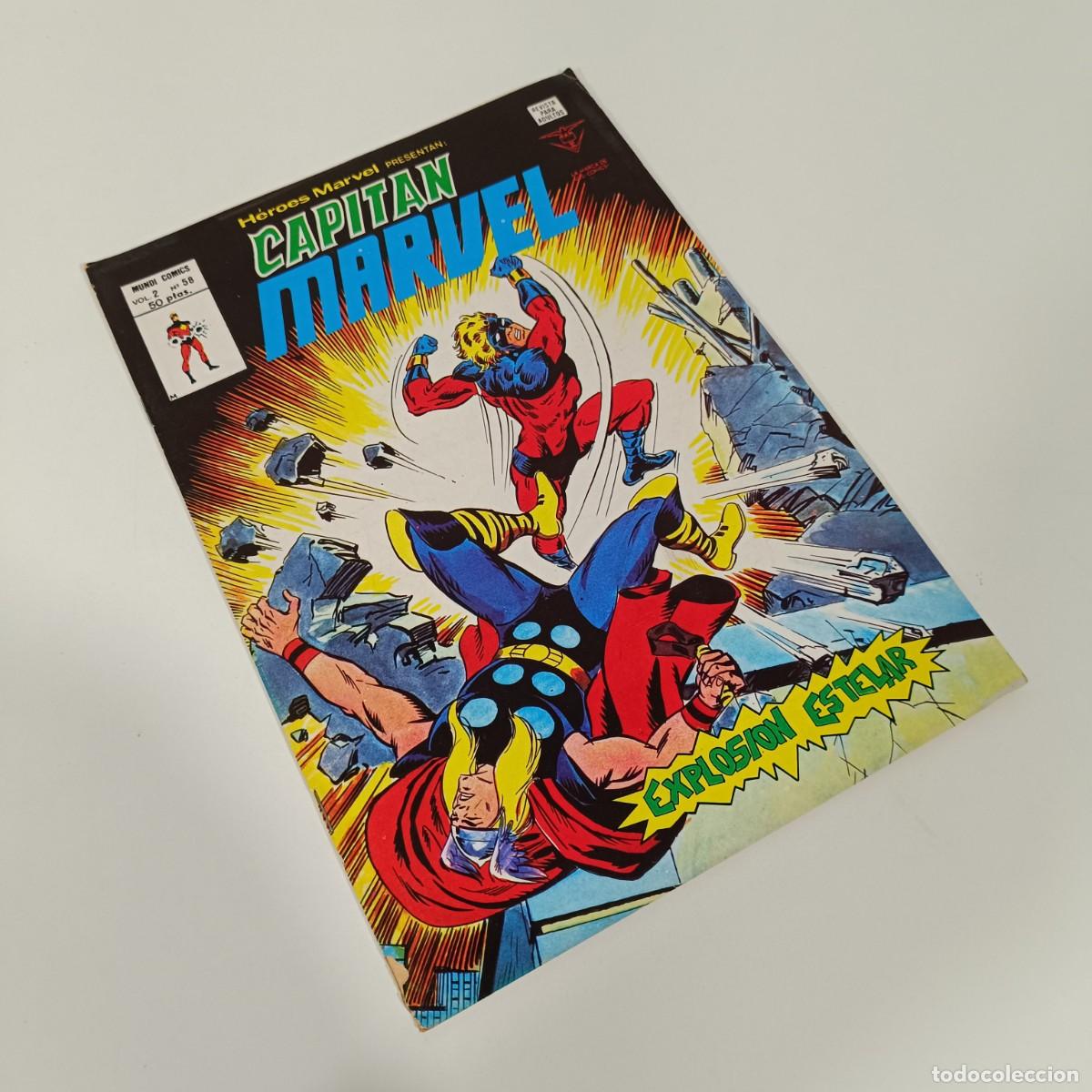 C&oacute;mics: HEROES MARVEL PRESENTA: CAPITAN MARVEL VOLUMEN 2 NUMERO 58 EXCELENTE ESTADO - Foto 1
