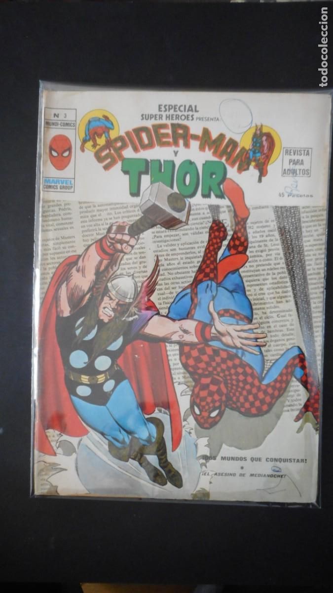 C&oacute;mics: SUPER H&Eacute;ROES N&ordm; 3 SPIDERMAN Y THOR / C-20 - Foto 1