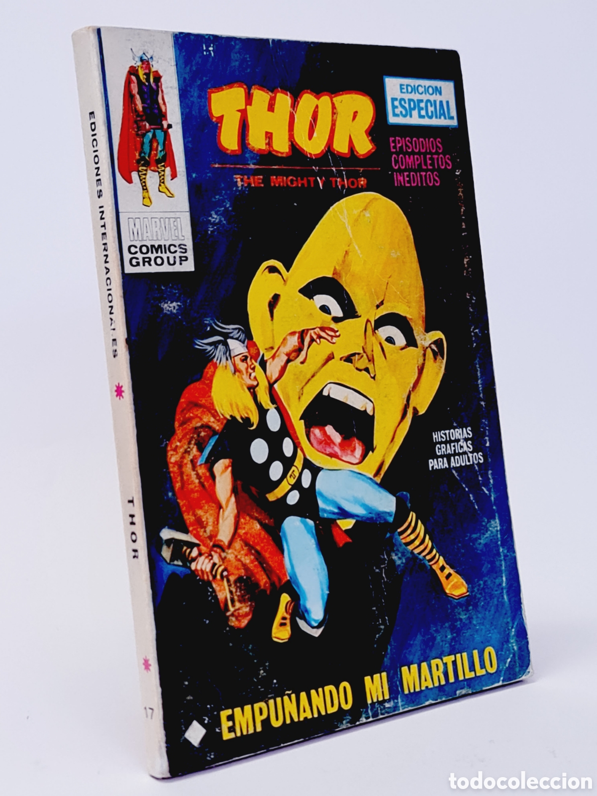C&oacute;mics: BUEN ESTADO THOR 17 EMPU&Ntilde;ANDO MI MARTILLO TACO MARVEL EDICIONES VERTICE - Foto 1