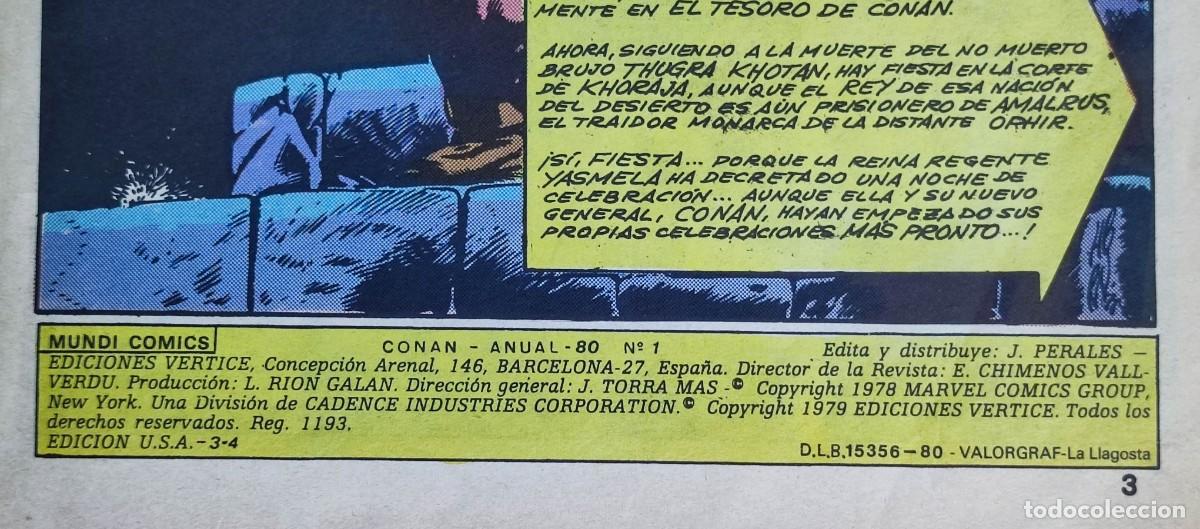 C&oacute;mics: CONAN THE BARBARIAN ANUAL 80 - EDITORIAL VERTICE. - Foto 7