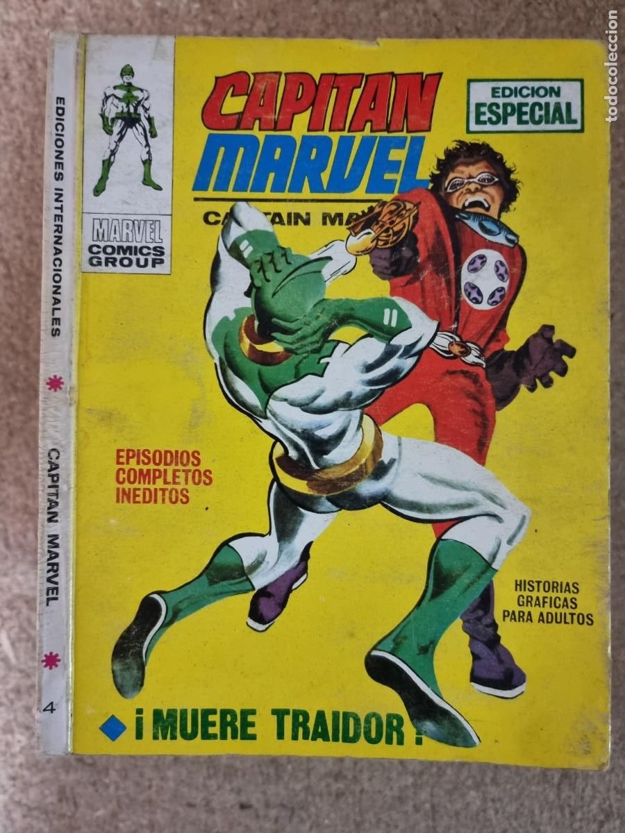 C&oacute;mics: Capitan Marvel 4 Vol.1 Vertice 25 ptas. - Foto 1