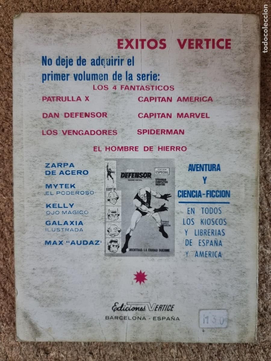 C&oacute;mics: Capitan Marvel 4 Vol.1 Vertice 25 ptas. - Foto 2