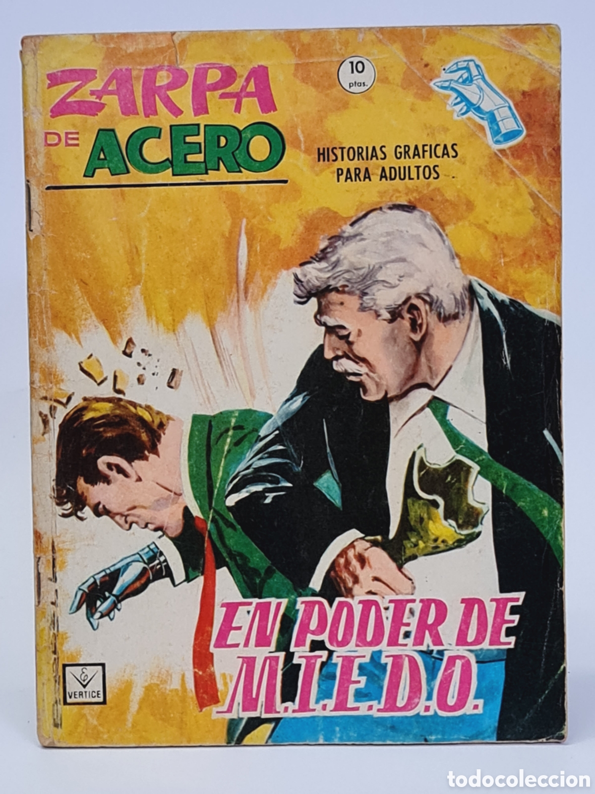C&oacute;mics: ZARPA DE ACERO 25 EN PODER DE MIEDO NORMAL ESTADO GRAPA VERTICE - Foto 1