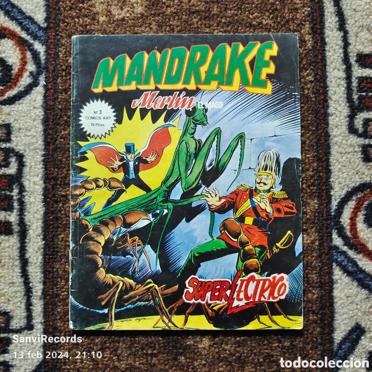 C&oacute;mics: MANDRAKE, MERL&Iacute;N EL MAGO N&deg; 3 (VERTICE) - Foto 1