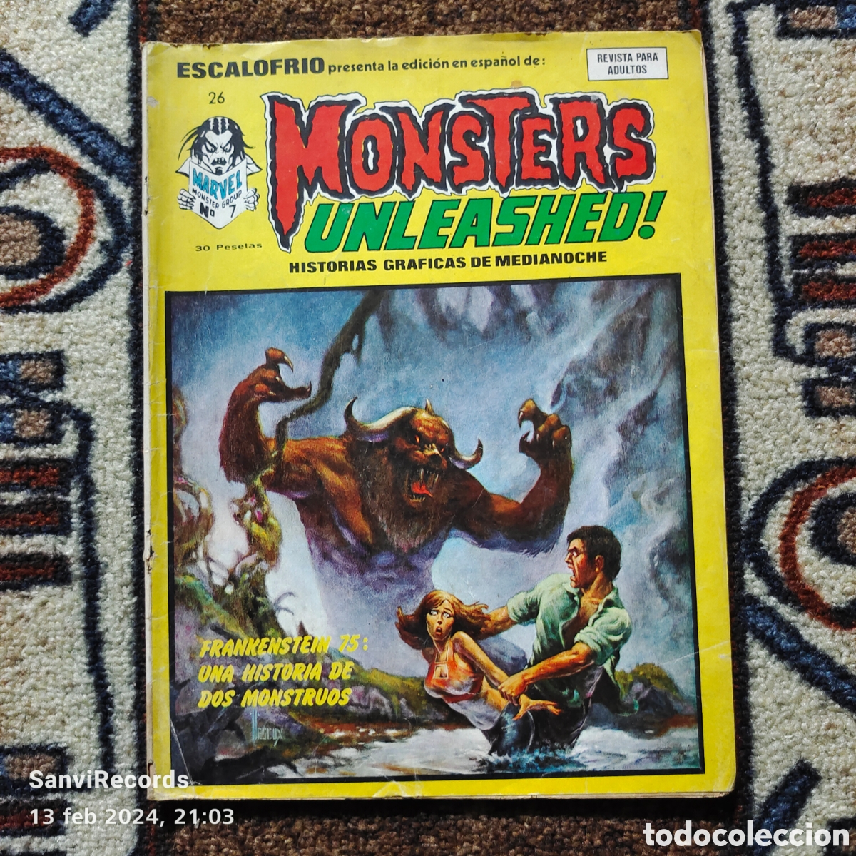 C&oacute;mics: MONSTERS UNLEASHED! 7: FRANKENSTEIN 75, UNA HISTORIA DE DOS MONSTRUOS (VERTICE) - Foto 1