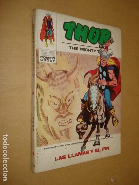 C&oacute;mics: Thor 34: las llamas y el fin, 1973, Vertice, buen estado - Foto 1