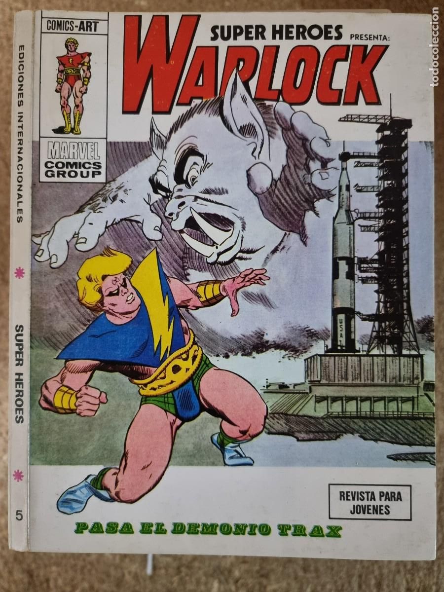 C&oacute;mics: Super Heroes 5 Vol.1 Warlock.Vertice 30 ptas. - Foto 1