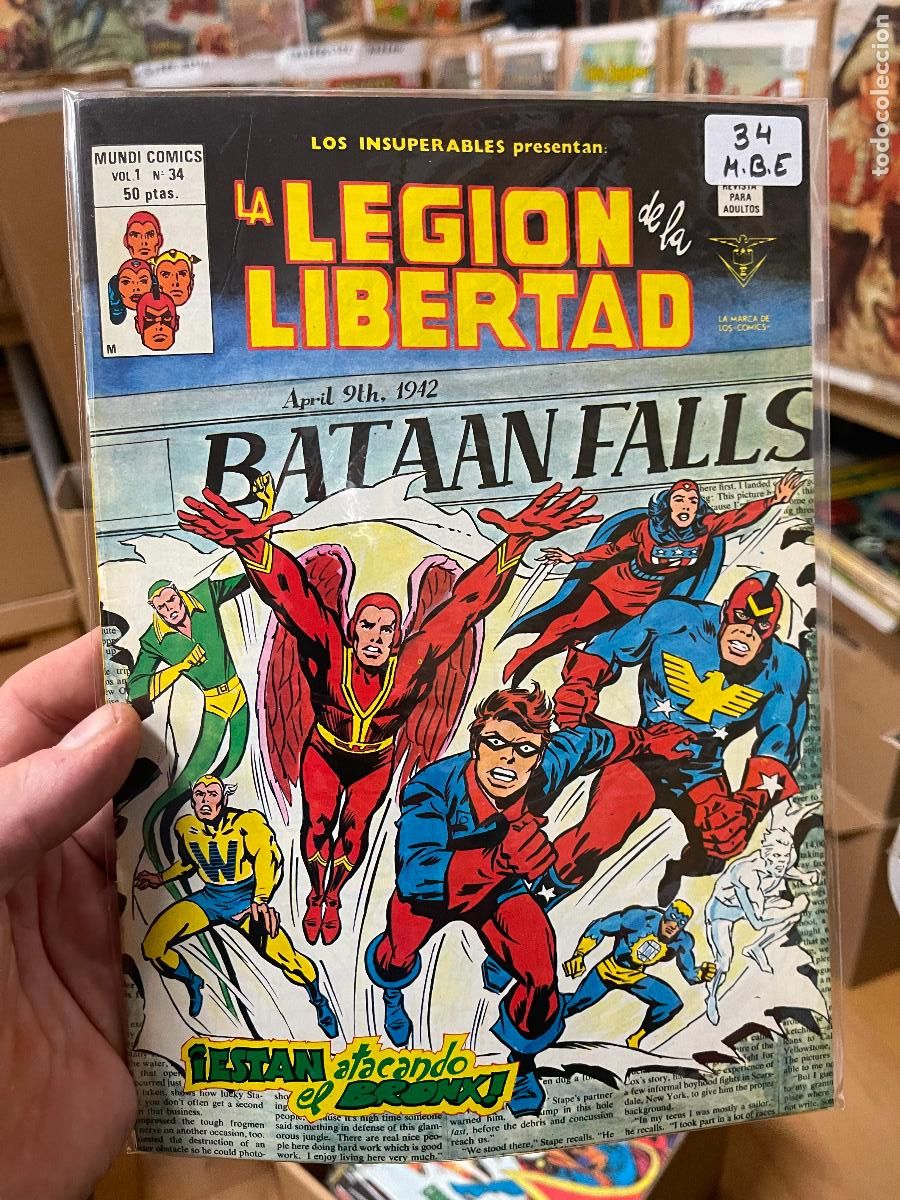 C&oacute;mics: VERTICE LOS INSUPERABLES NUMERO 34 MUY BUEN ESTADO - Foto 1