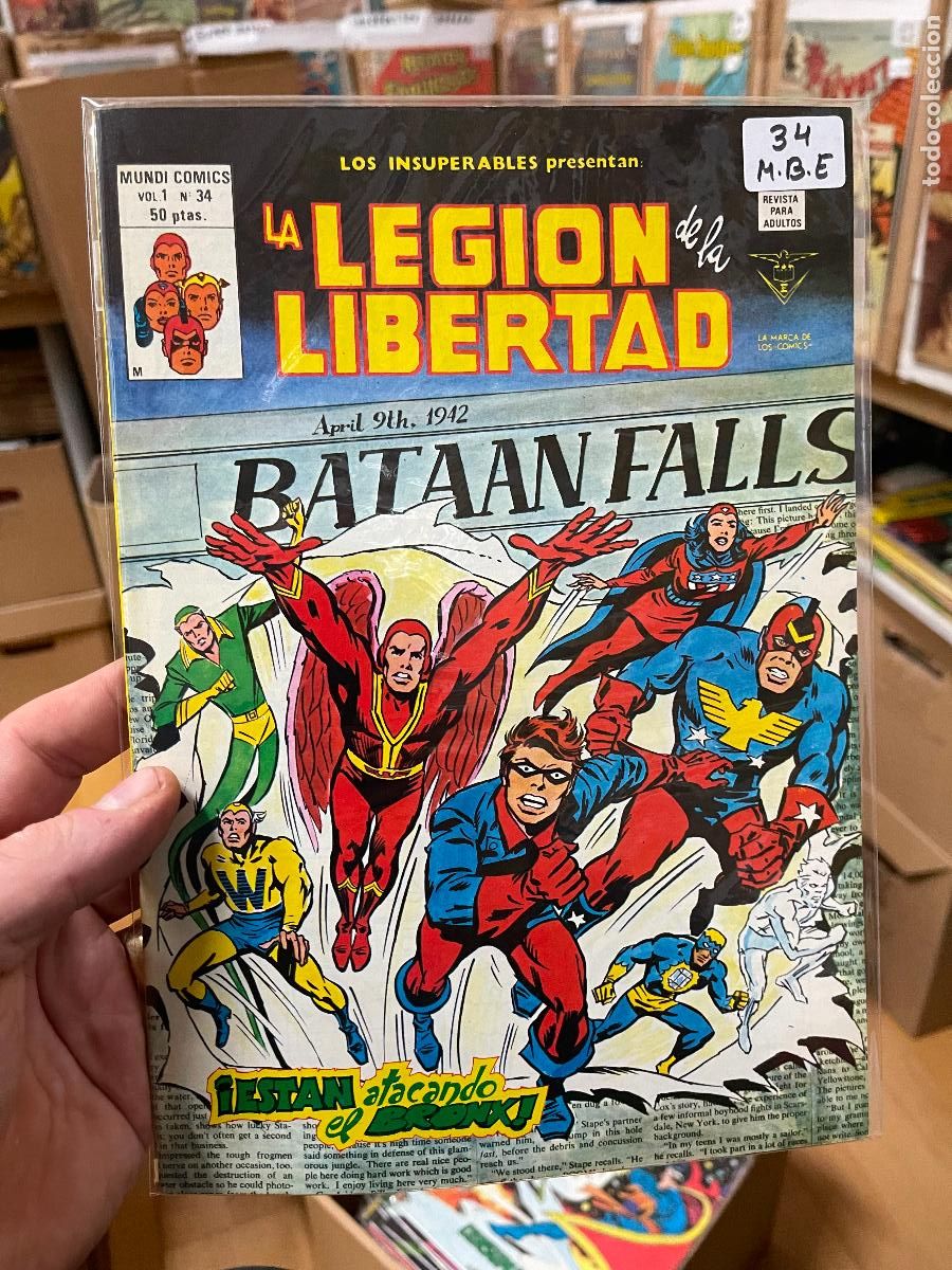 C&oacute;mics: VERTICE LOS INSUPERABLES NUMERO 34 MUY BUEN ESTADO - Foto 1