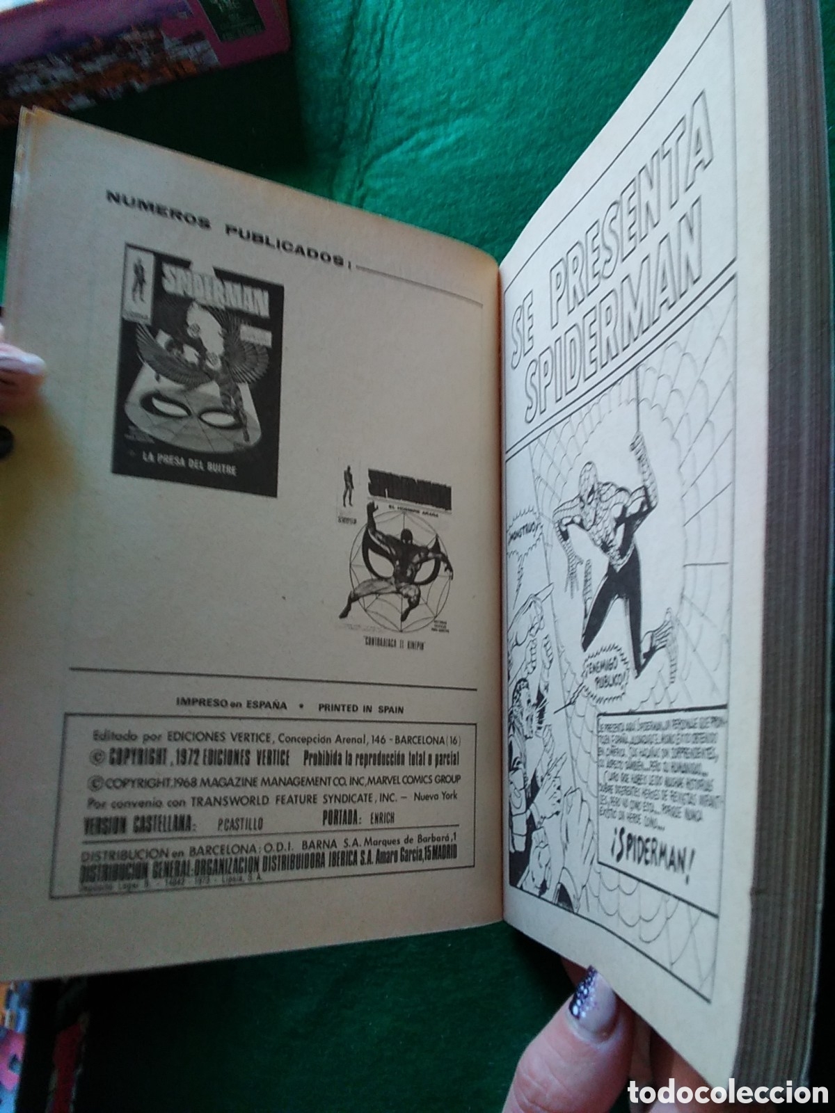 C&oacute;mics: Spiderman v&eacute;rtice V-1 n&uacute;mero 1 a&ntilde;o 1973 se presenta Spiderman IMPECABLE - Foto 6