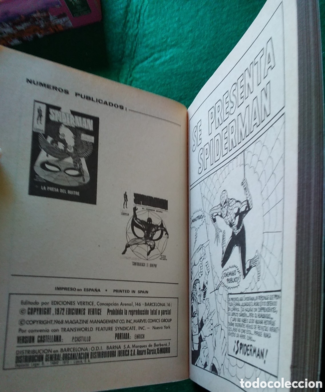 C&oacute;mics: Spiderman v&eacute;rtice V-1 n&uacute;mero 1 a&ntilde;o 1973 se presenta Spiderman IMPECABLE - Foto 7