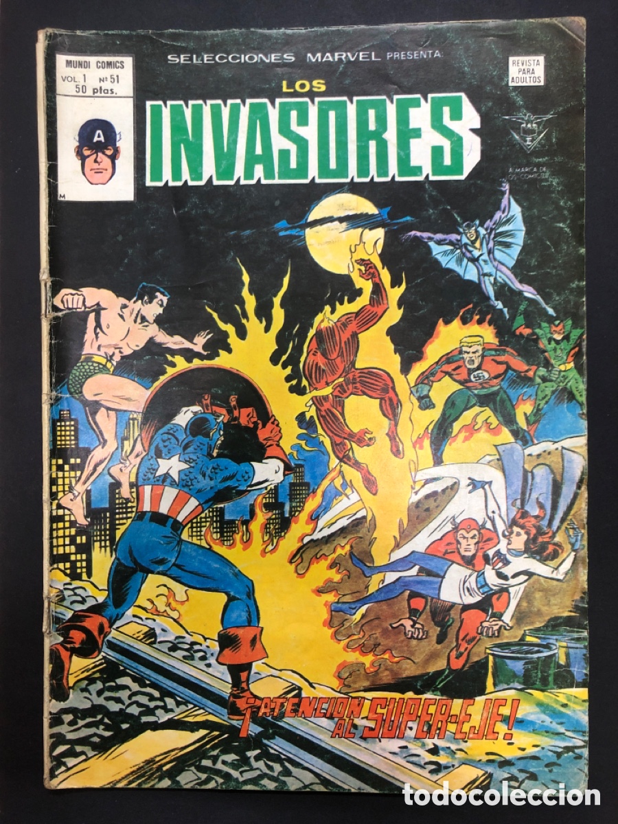 C&oacute;mics: COMIC SELECCIONES MARVEL LOS INVASORES V1 N&ordm; 51 VERTICE MARVEL - Foto 1