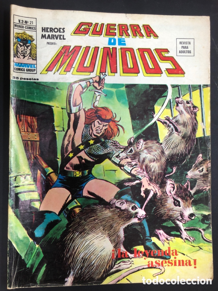 C&oacute;mics: COMIC HEROES MARVEL GUERRA DE MUNDOS V2 N&ordm; 21 MARVEL VERTICE - Foto 1