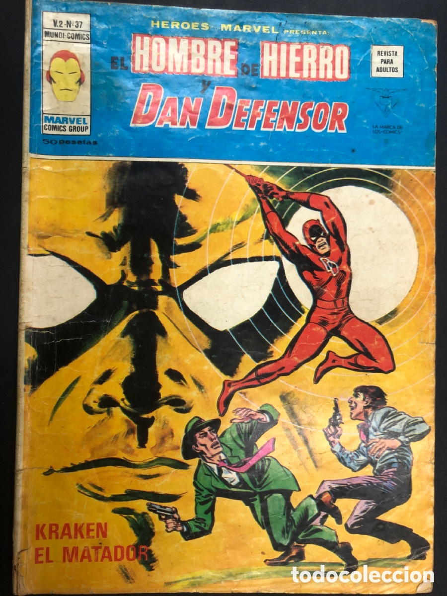 C&oacute;mics: COMIC HEROES MARVEL HOMBRE DE HIERRO DAN DEFENSOR V2 N&ordm; 37 MARVEL VERTICE - Foto 1