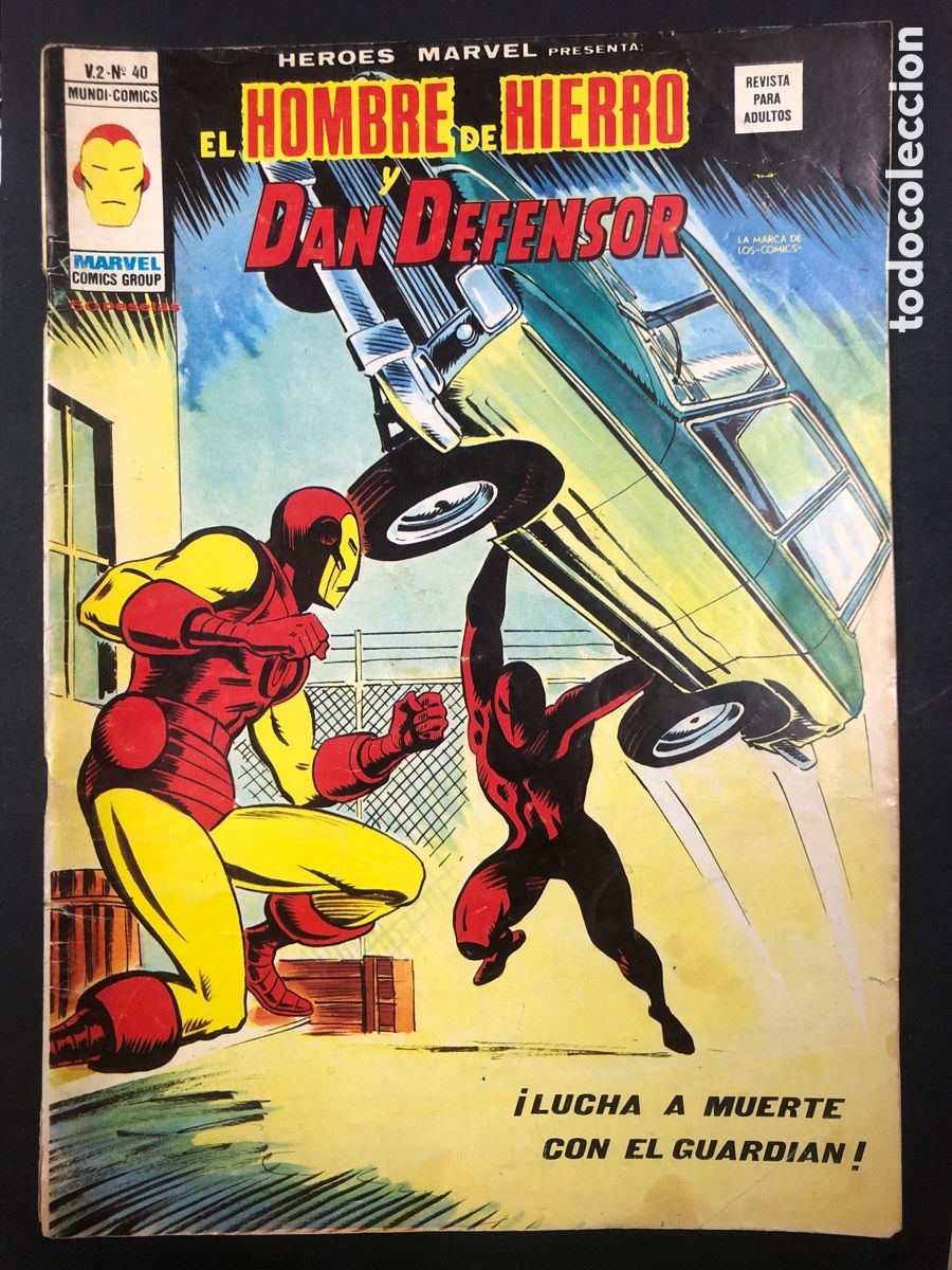 C&oacute;mics: COMIC HEROES MARVEL HOMBRE DE HIERRO DAN DEFENSOR V2 N&ordm; 40 MARVEL VERTICE - Foto 1