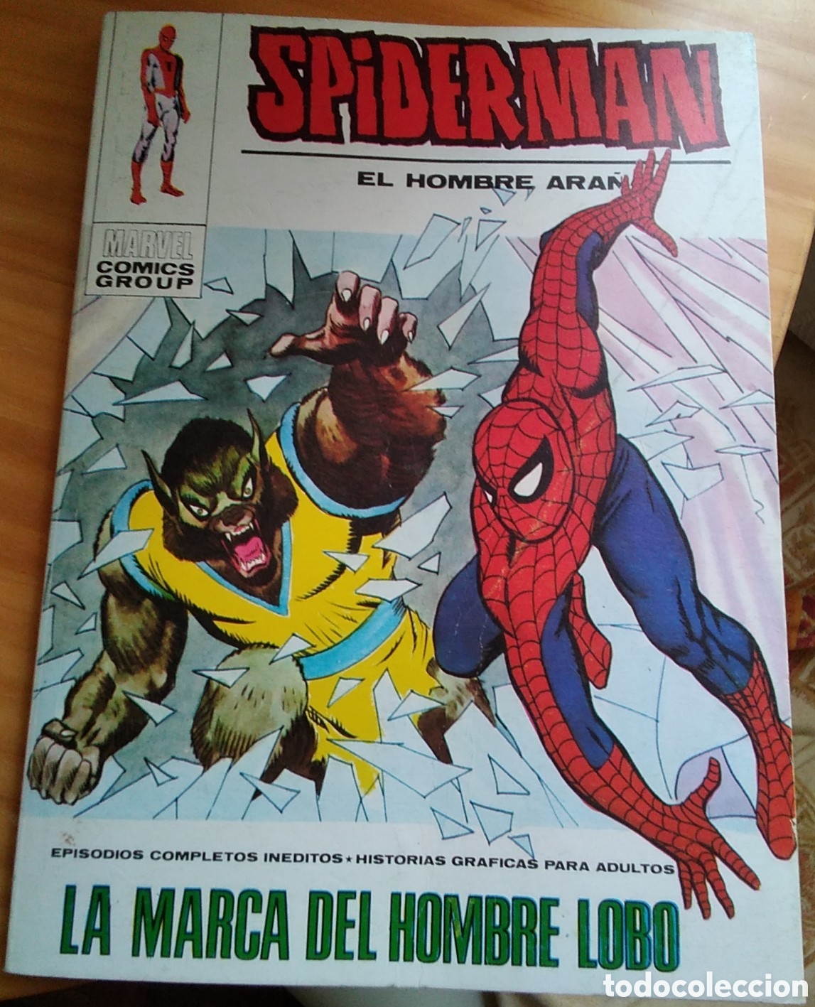 C&oacute;mics: Spiderman v&eacute;rtice V1 numero 56 la marca del hombre lobo - Foto 1